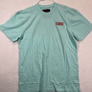 Reason Scarface "The World is Yours" Men's Blue Graphic Tee Size L